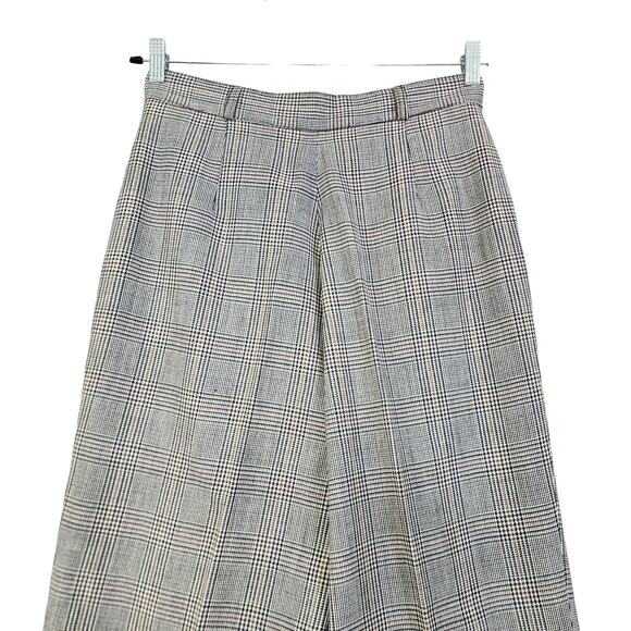 Alanni by Donnybrook Womens Plaid Wool Trouser Pants Size 12 Career Academia 90s - Picture 5 of 11